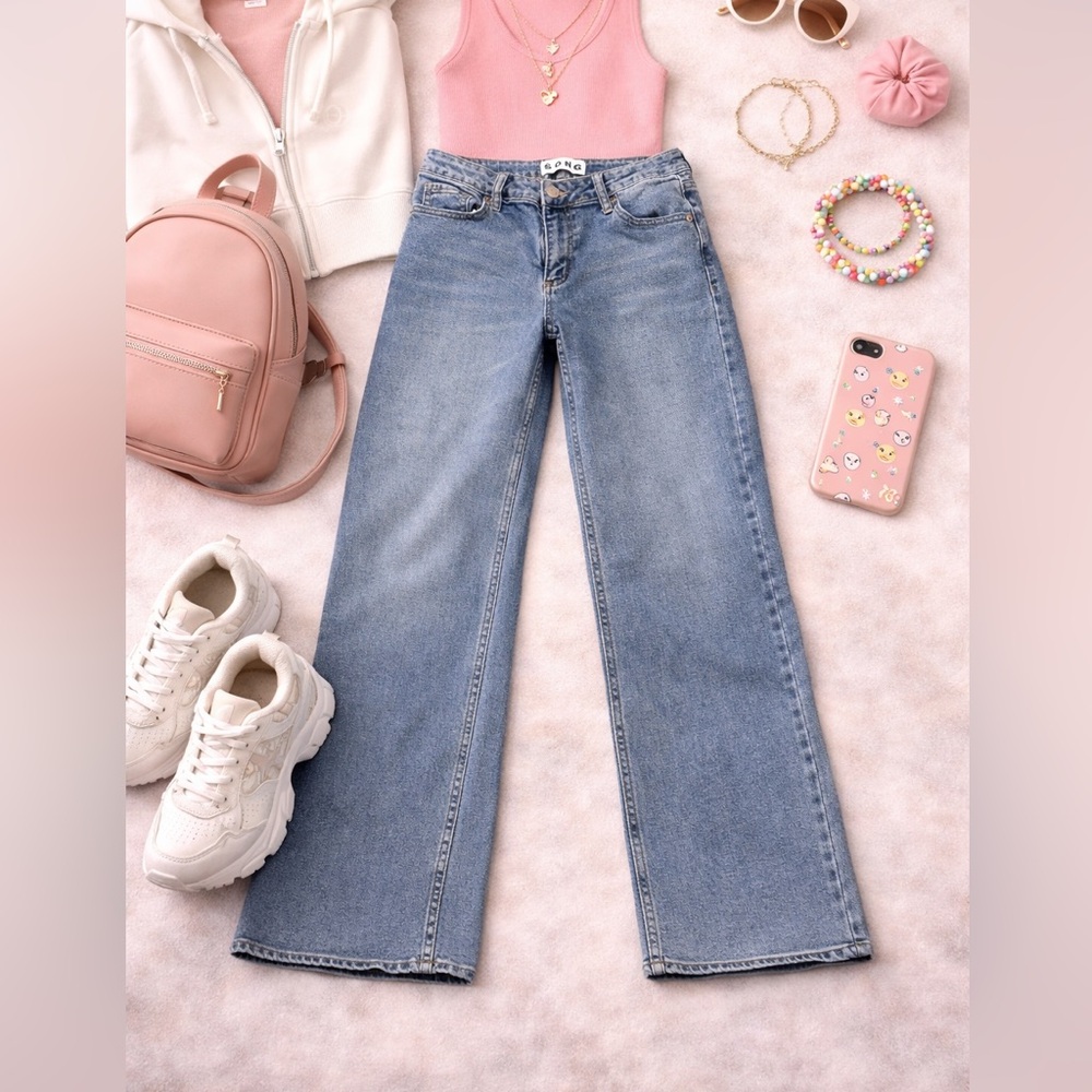 Song wide leg jeans juniors 5/27 inseam 28